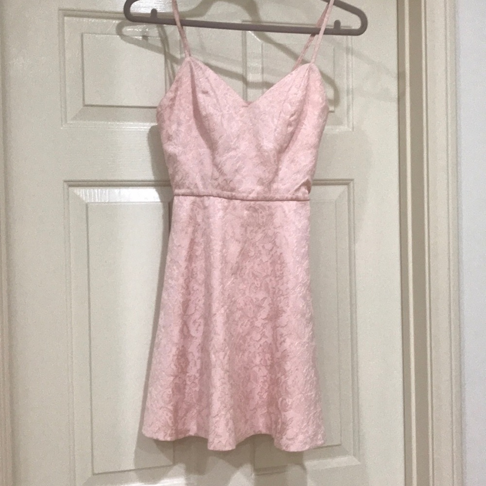 AQUA Bloomingdales pink dress - Picture 3 of 4